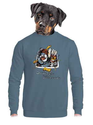 unisex mikina bez kapuce