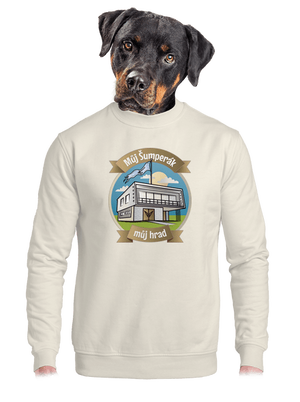 unisex mikina bez kapuce