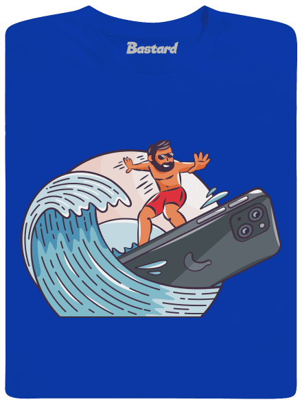 Jsem surfař pánské dlouhý rukáv Royal Blue