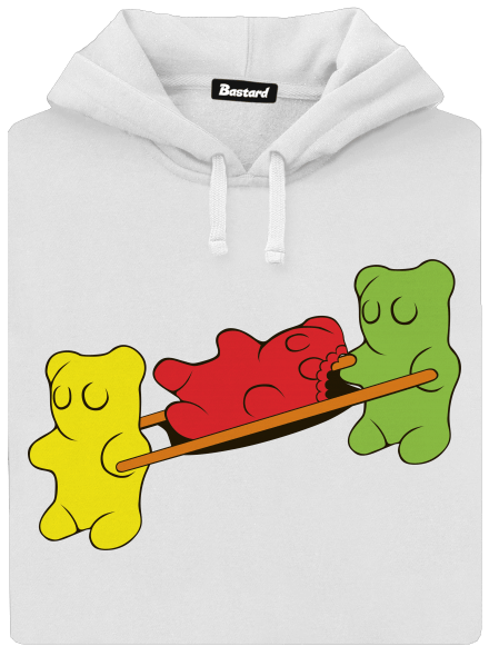 Gumídci dámská mikina klokanka White