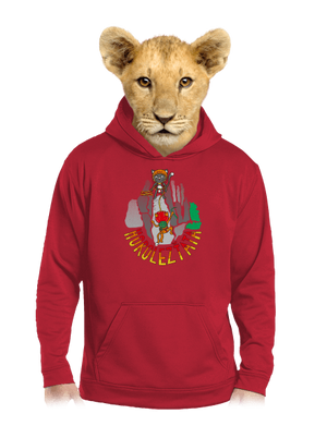 Horolezťata dětská mikina klokanka Fire Red