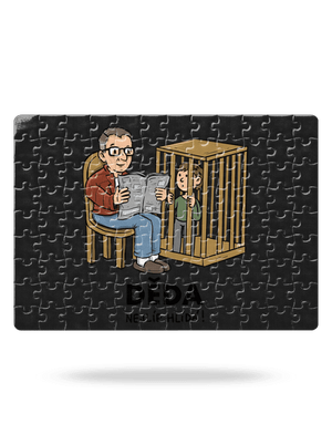 Děda hlídá puzzle White