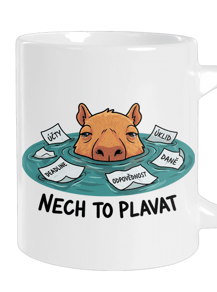 Nech to plavat velký hrnek White