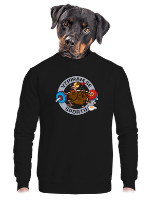 unisex mikina bez kapuce