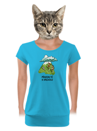 dámské tričko s lemem