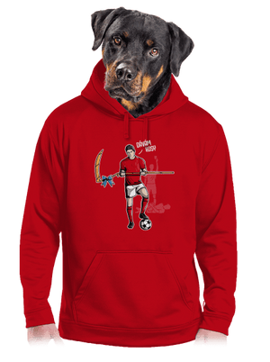 Dávám kosy pánská mikina klokanka Red