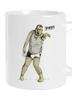 Beer zombie velký hrnek White