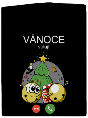 Vánoce volají pánská mikina na zip Black