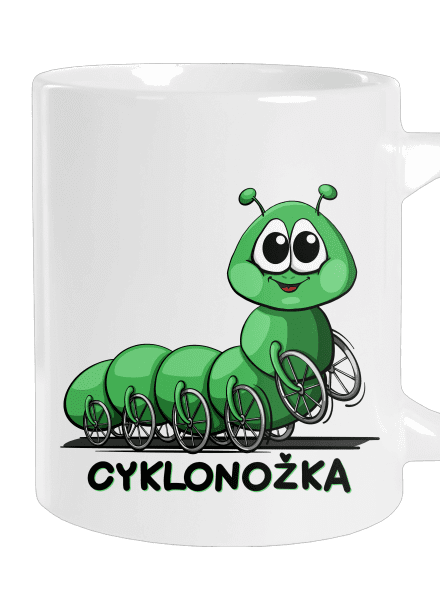 Cyklonožka velký hrnek White