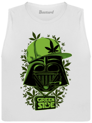 Green Side dámské tílko volné White