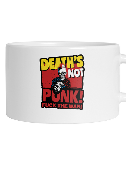 Death's not punk hrnek makronka White