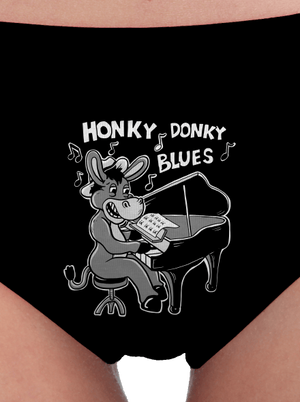 Honky donky blues dámské kalhotky Black