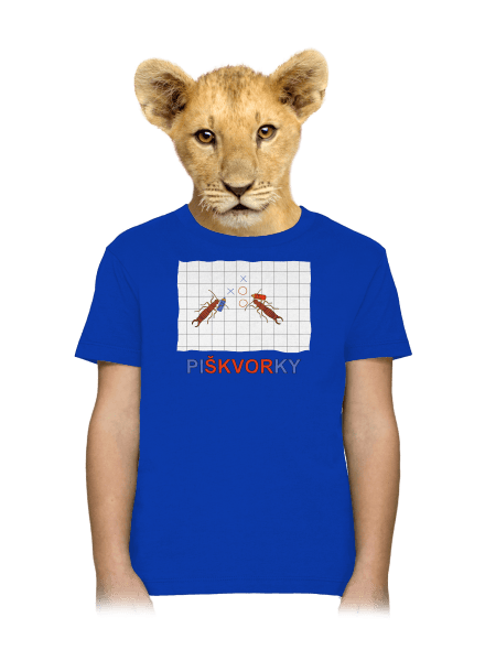 Škvoří piškvorky dětské tričko Royal Blue