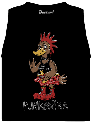 Punkačeří rodina dámské tílko volné Black