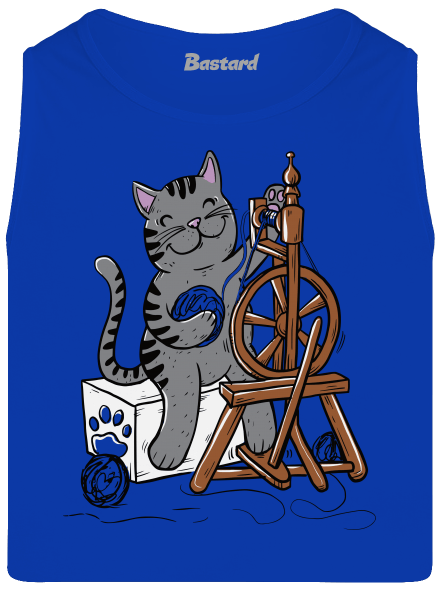 Kočka přede pánské tílko Royal Blue