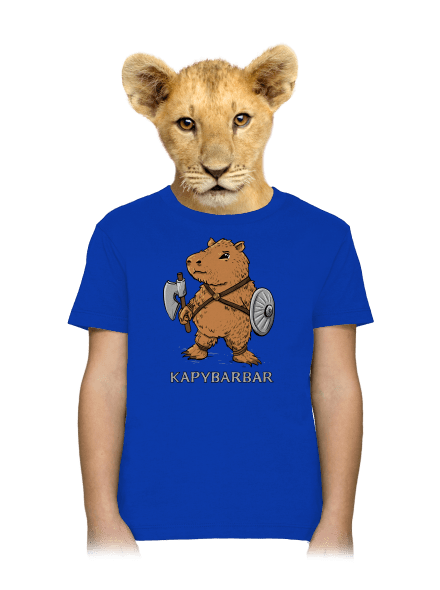Kapybarbar dětské tričko Royal Blue