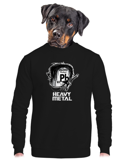 Heavy Metal unisex mikina bez kapuce Black