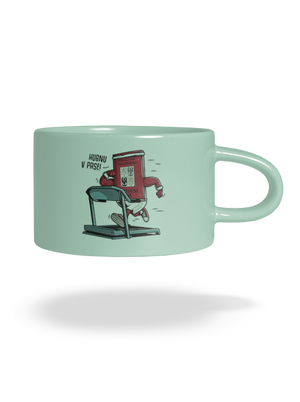 Hubnu v pase hrnek makronka Mint Macaron