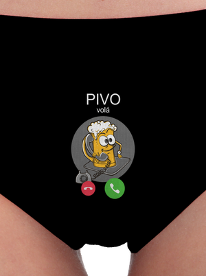 Pivo volá dámské kalhotky Black