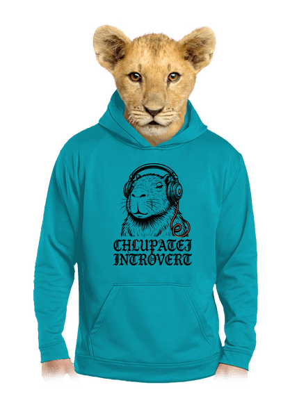 Chlupatej introvert dětská mikina klokanka Hawaiian Blue
