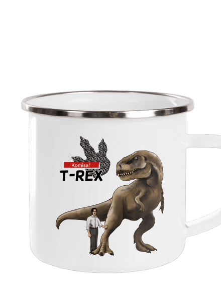 Komisař T-Rex plecháček White