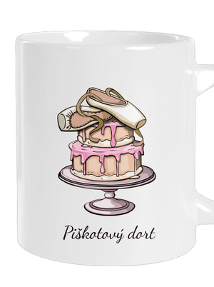 Piškotový dort velký hrnek White