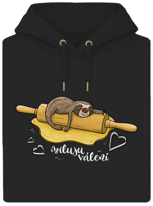 Miluju válení unisex mikina premium Dark Black
