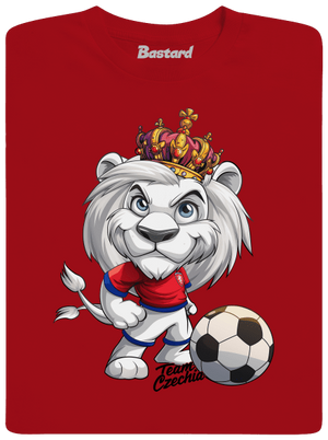 Fotbalový lev pánské dlouhý rukáv Red