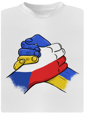 Ukrajina - Podpora pánské sportovní tričko White