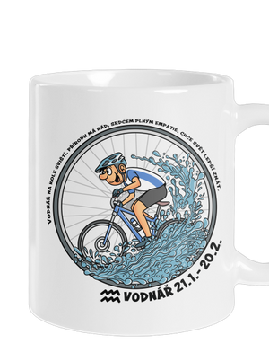 Cyklistický horoskop: Vodnář klasický hrnek White