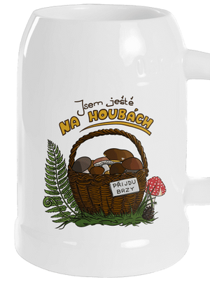 Na houbách půllitr White