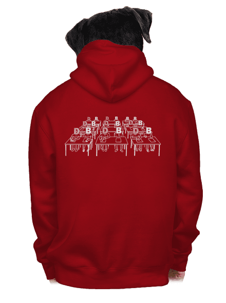 Cimrman: Debil, blbeček pánská mikina na zip Red