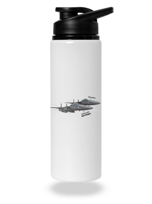 Stíhačka nestíhá lahev na vodu White