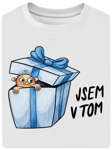 Jsem v tom unisex tričko oversized White