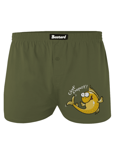 Zlaté rybky pánské trenky Khaki