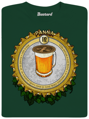 Pivní horoskop: Panna pánské tričko Bottle Green