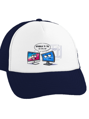 Mac vs. Windows kšiltovka truckerka French Navy cap