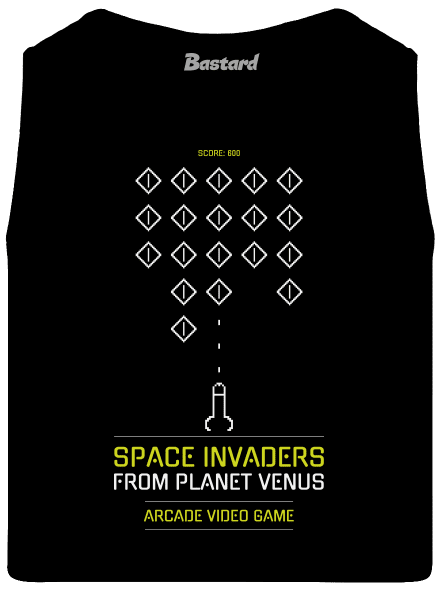 Space Invaders pánské tílko Black
