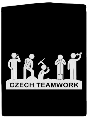 Czech Teamwork dámská mikina na zip Black