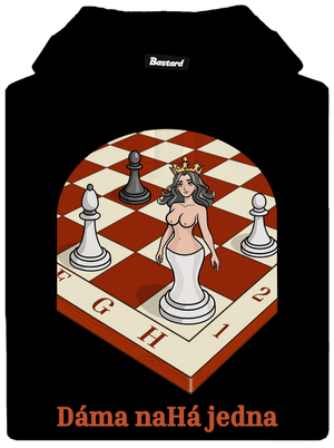 Dáma nahá jedna pánská mikina klokanka Black