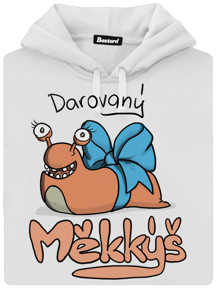 Darovaný měkkýš dámská mikina klokanka White