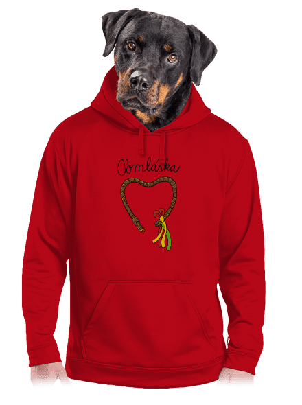 Pomláska pánská mikina klokanka Red