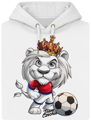 Fotbalový lev unisex mikina premium Snowwhite