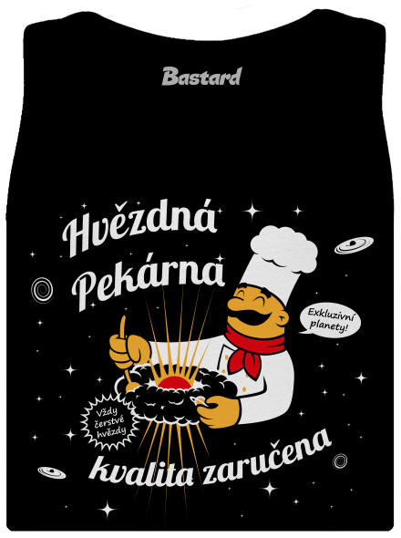 Hvězdná pekárna dámské tílko klasické Black