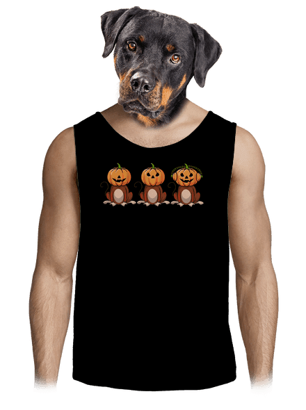 Halloween opičky pánské tílko Black