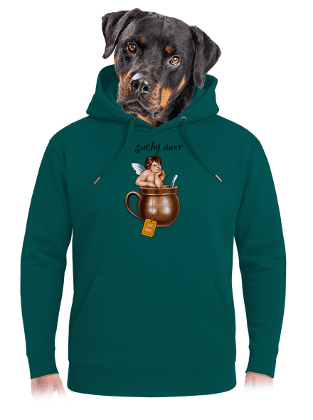 Suchý únor unisex mikina premium Emerald Green