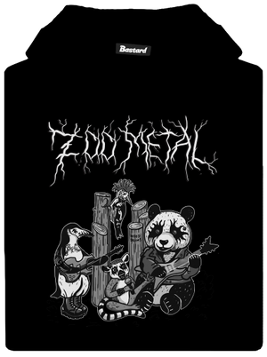 ZOO metal dětská mikina klokanka Black