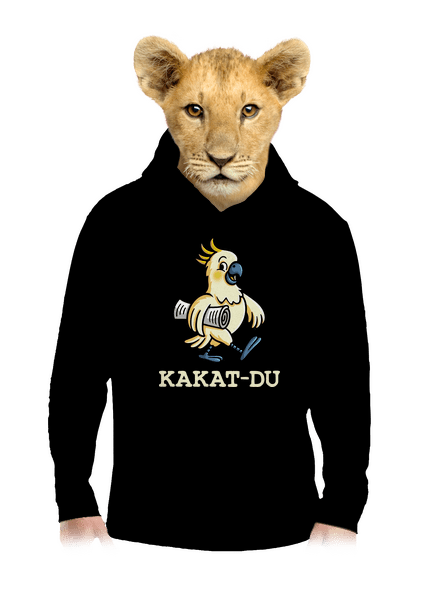 Kakat-du dětská mikina klokanka Black