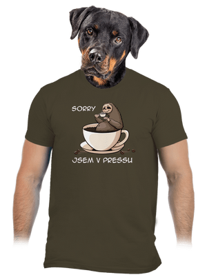 V pressu pánské tričko Urban Khaki