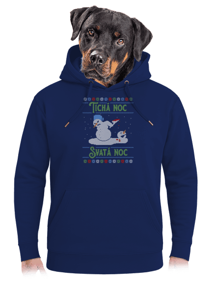 Vánoční koleda unisex mikina premium Navy